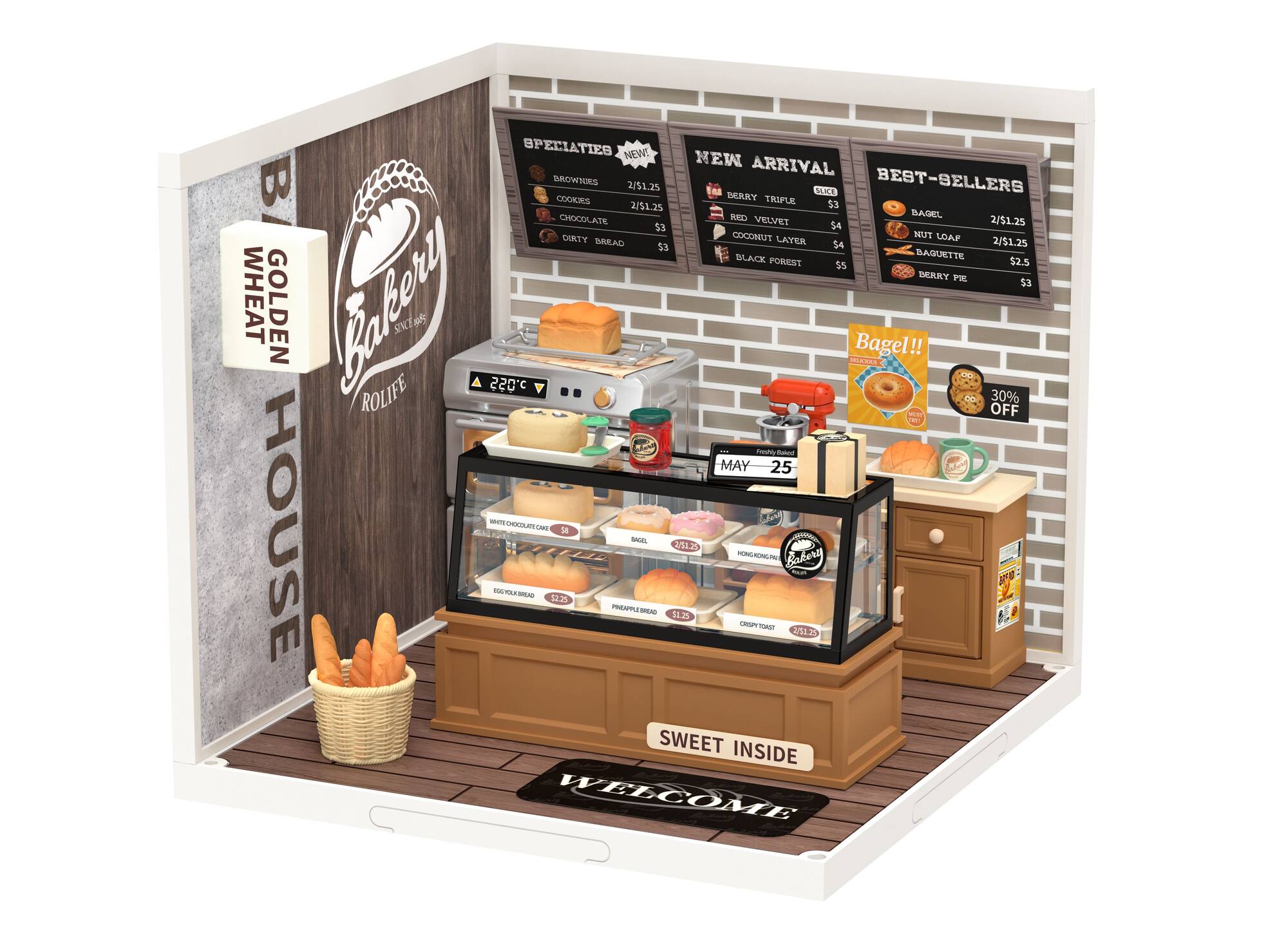 Rolife® Super Creator Golden Wheat Bakery